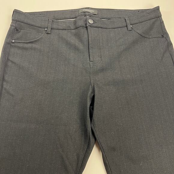 Liverpool Los Angeles Gray Herringbone Career Dress Pants Easy Care Size 22W - Picture 6 of 13